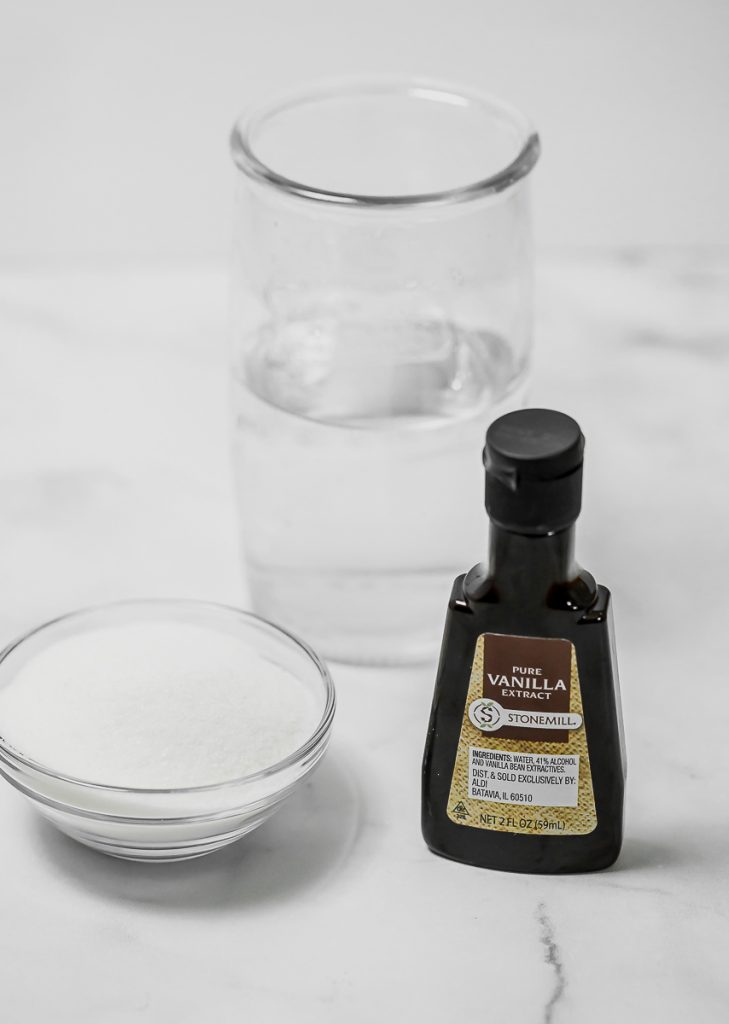 vanilla simple syrup ingredients