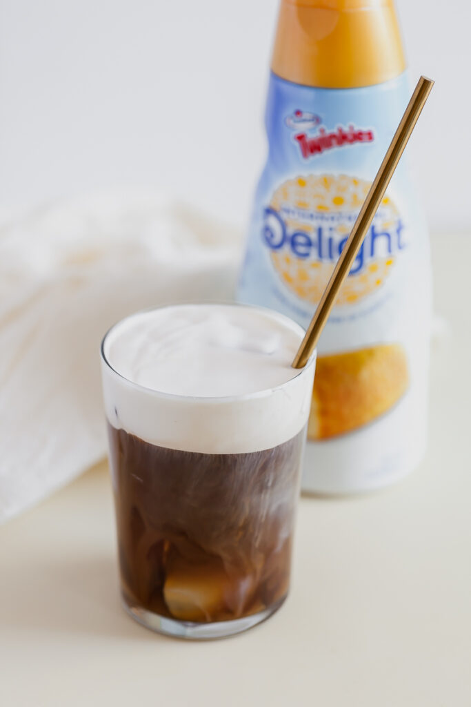 cold foam made with coffee creamer