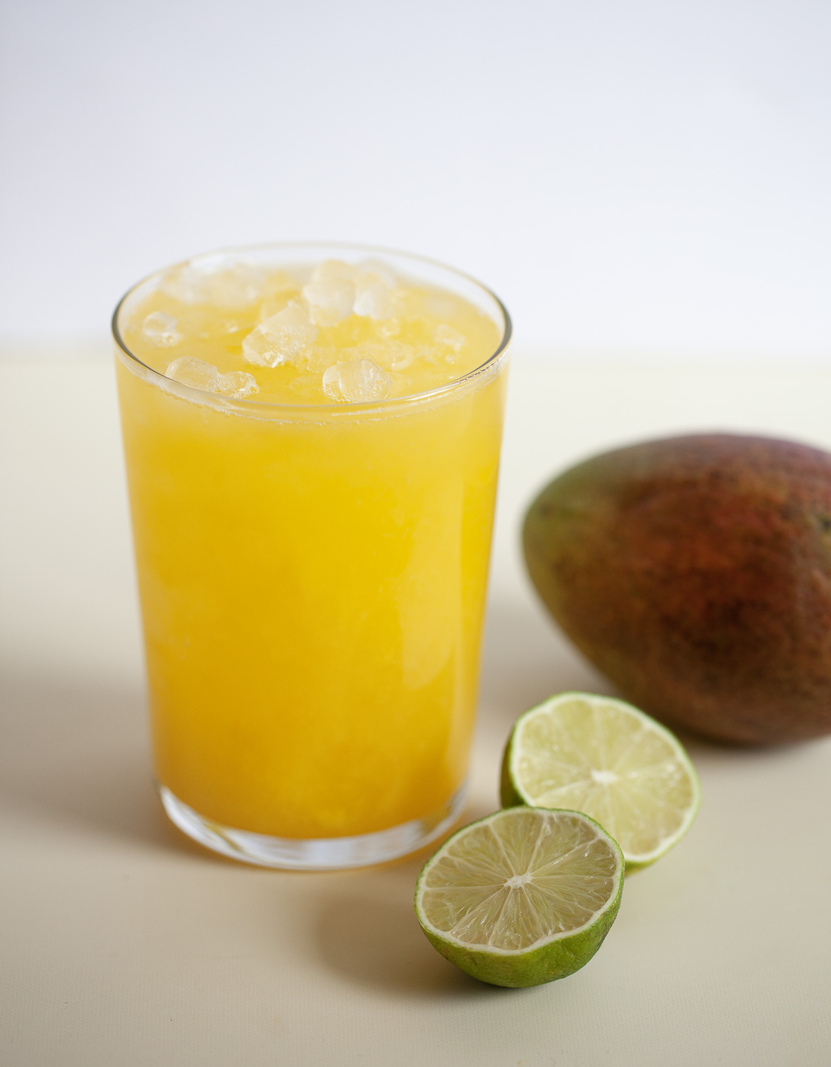 glass of mango limeade