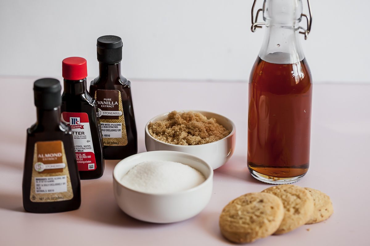 sugar cookie syrup with ingredients